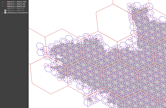 Map of grid samples